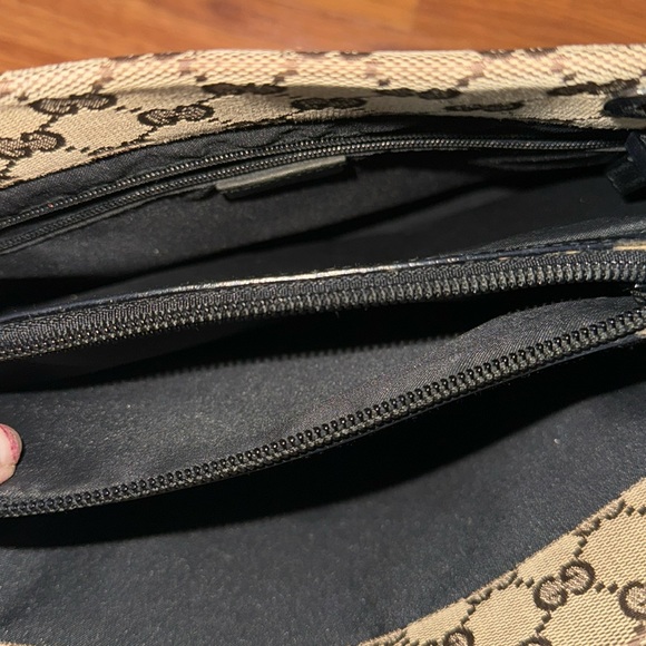 AUTHENTIC GUCCI Vintage GG Canvas Bamboo Tote (Tom Ford Era) 2way rare🎍 - Picture 8 of 13